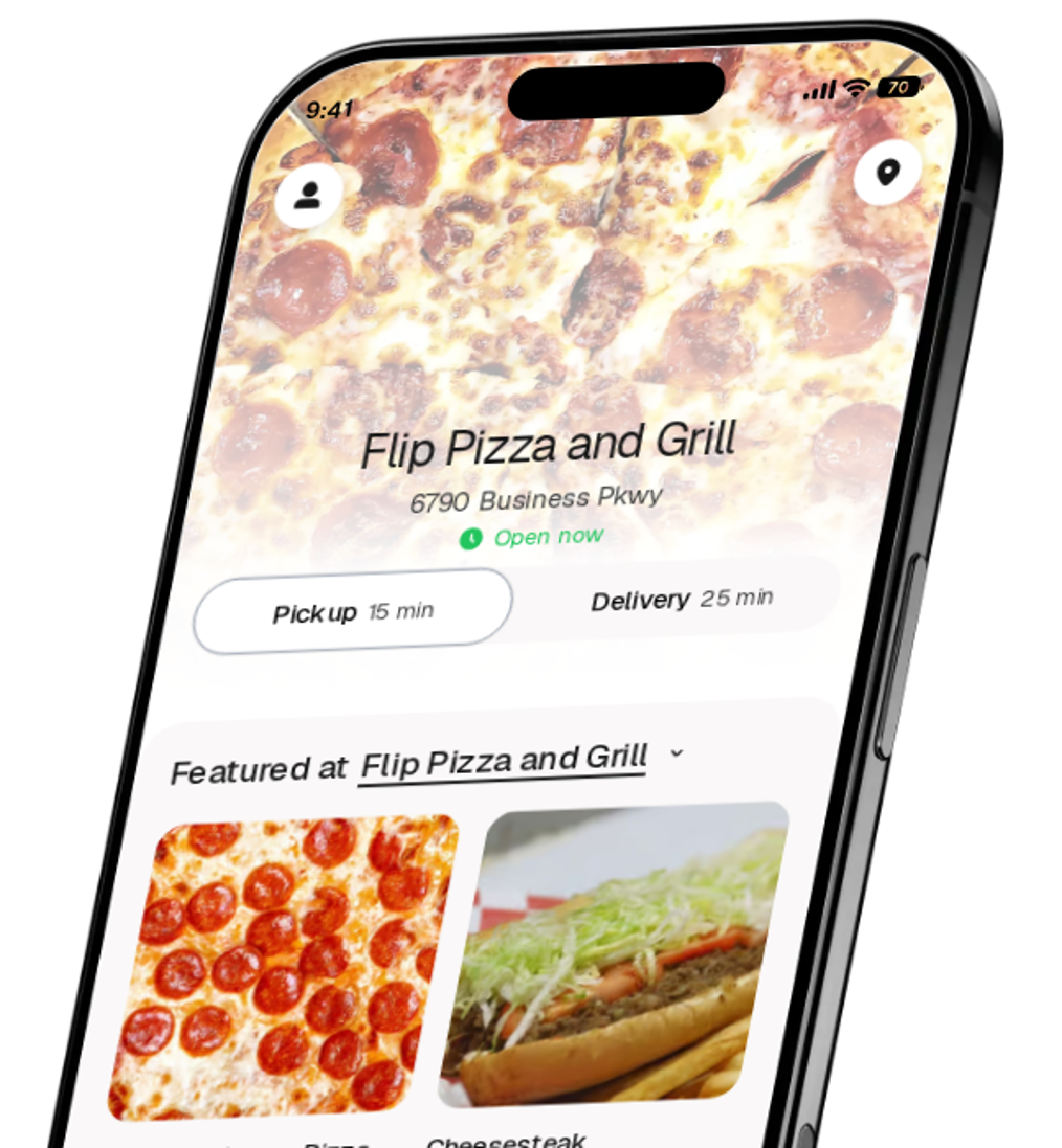 Flip Pizza and Grill app preview
