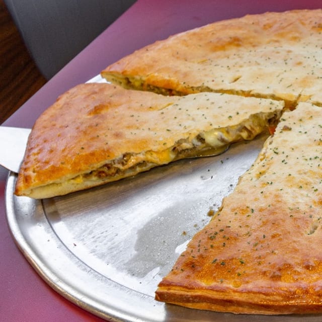 Stuffed Steak Pizza.