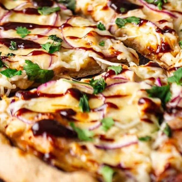 BBQ Chicken Pizza.