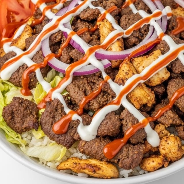 Mixed Over Rice.