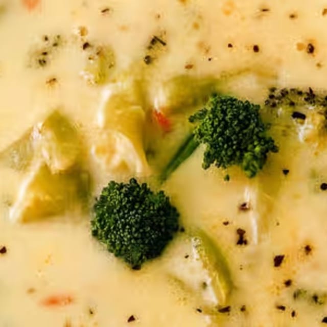Broccoli and Cheddar Cheese.