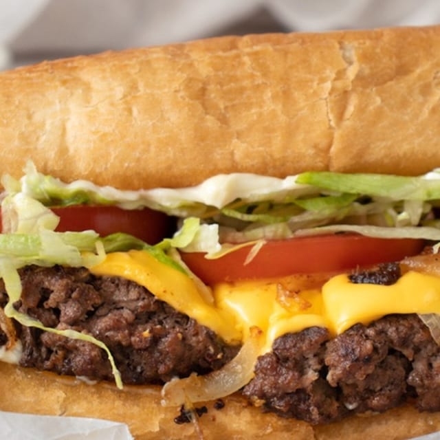 Cheeseburger Sub (100% Angus Beef).